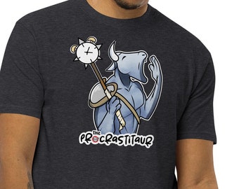 The Procrastitaur ADHD Tee - DnD Gift - Minotaur Funny Fantasy Shirt - D&D Minotaur Gift for ADHD Procrastinators - ADHD Gift