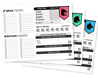 RPG Digital Character Sheet Planner, ADHD Planner, Adhd Daily & Weekly Plan, Digital Planner Sheets, Adhd Level Up, Gamification, Printable