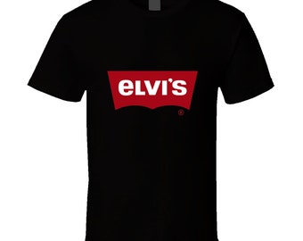 Elvis Mashup Levis Camiseta divertida y camiseta de - Etsy México