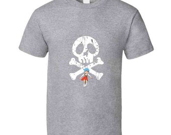 Albator Captain Harlock Logo T-Shirt - 100% Cotton Tee, Royal Blue, Large (Unofficial Fan Apparel) - View #3