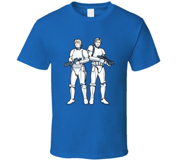 Star Wars Luke Skywalker And Han Solo In Stormtrooper Disguise T Shirt