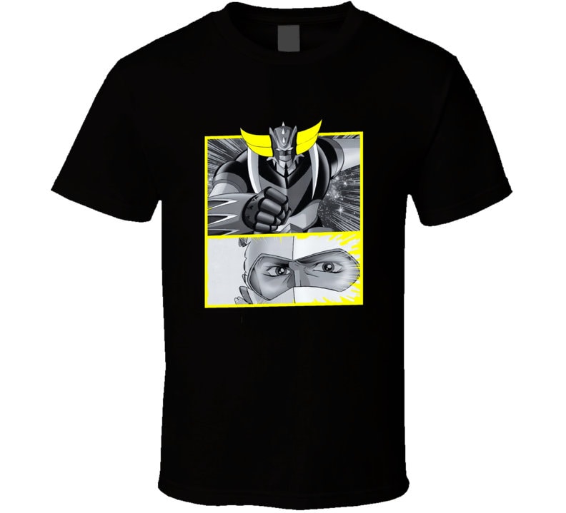 Goldorak Grendizer Alcor Graphic T-Shirt – 100% Cotton, Navy Blue, Anime & Geek Fan Apparel
