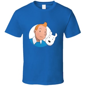Tin And Snowy Circle Vintage Retro Style T-shirt And Apparel T Shirt