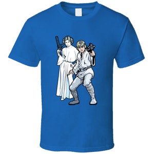 Star Wars Luke Skywalker And Leia Classic Vintage Retro Style T-shirt And Apparel T Shirt