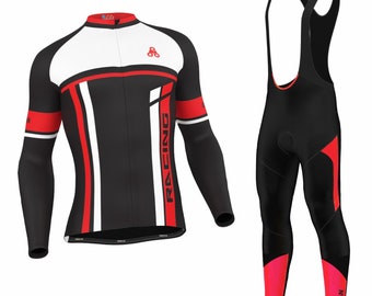 Buy Fdx Men's Thermal Winters Padded Cycling Bib Tights | FDX Sports