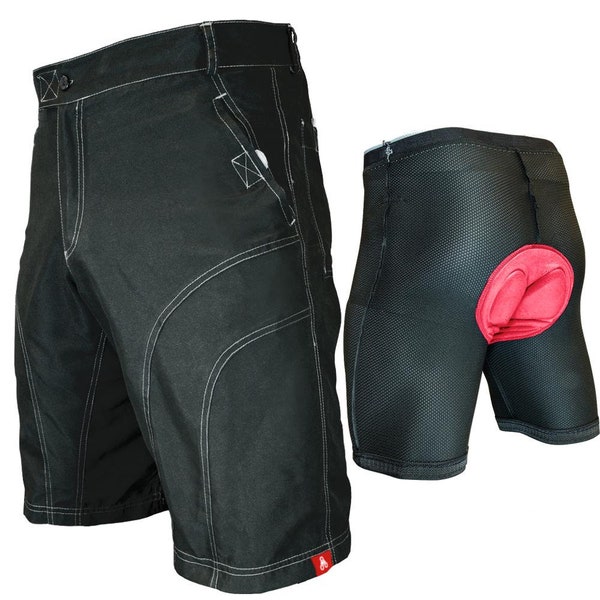 The Pub Crawler - Men's Black Casual Bike Shorts