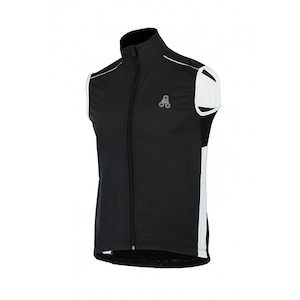Urban Cycling Windbreaker Vest / Gilet - Black & White