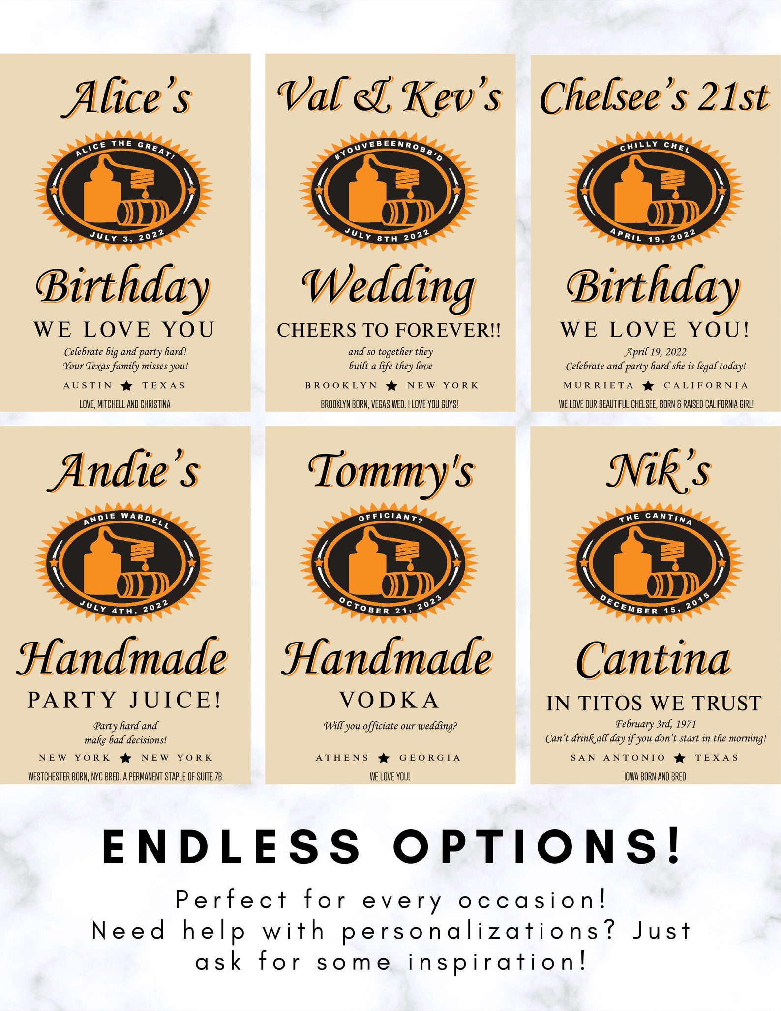 Custom Tito's Label - Etsy