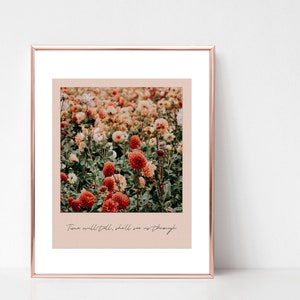 Impresión floral de la letra de Gregory Alan Isakov (descarga digital)