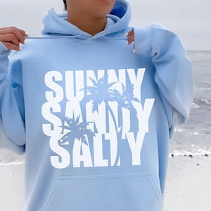 Surf hoodie,Sun Sand Salt,Beach hoodie,Ocean Beach hoodie,Trendy Sweatshirt,Vsco hoodie,Aesthetic Sweatshirt,Coconut girl hoodie