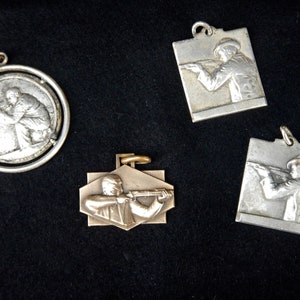 Fabulous 1960's Collection - Target Shooting Medal Awards- French Medals - Clay Shooting - includes BronzeTarget Shooting Medal   - MT14