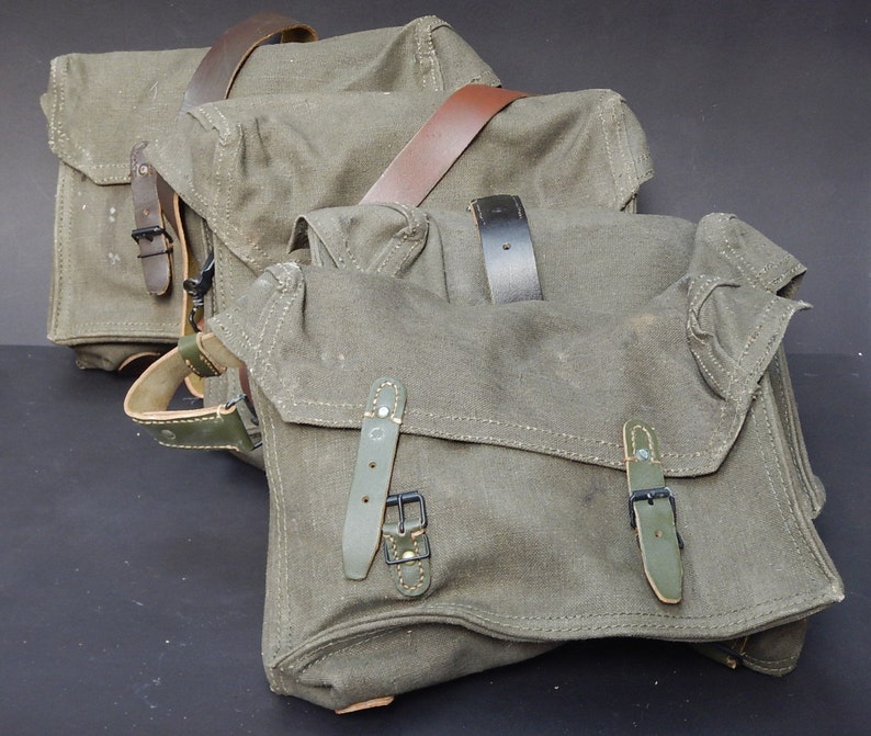French Military WW2 Vintage Army Bag Shoulder / Messenger / Etsy UK
