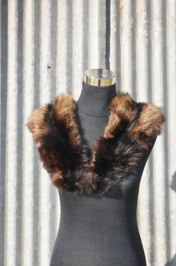 VINTAGE Classic 1940 French Vintage Mink Fur Scarf