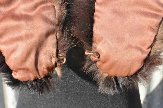 VINTAGE Classic 1940 French Vintage Mink Fur Scar… - image 5