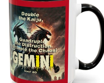Becher, Kalju Zwillinge Sternzeichen Kaffeetasse, Astrologie Geschenk, Horoskop Keramikbecher, Teebecher, Latte Becher