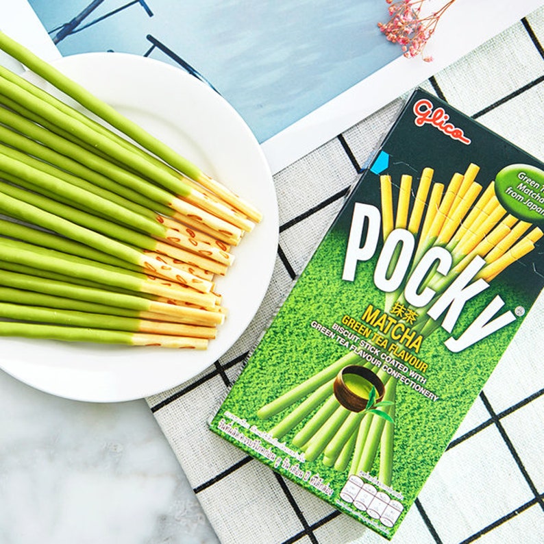 Pocky Matcha green Tea / Japanese candy / Japanse snacks 2 Etsy