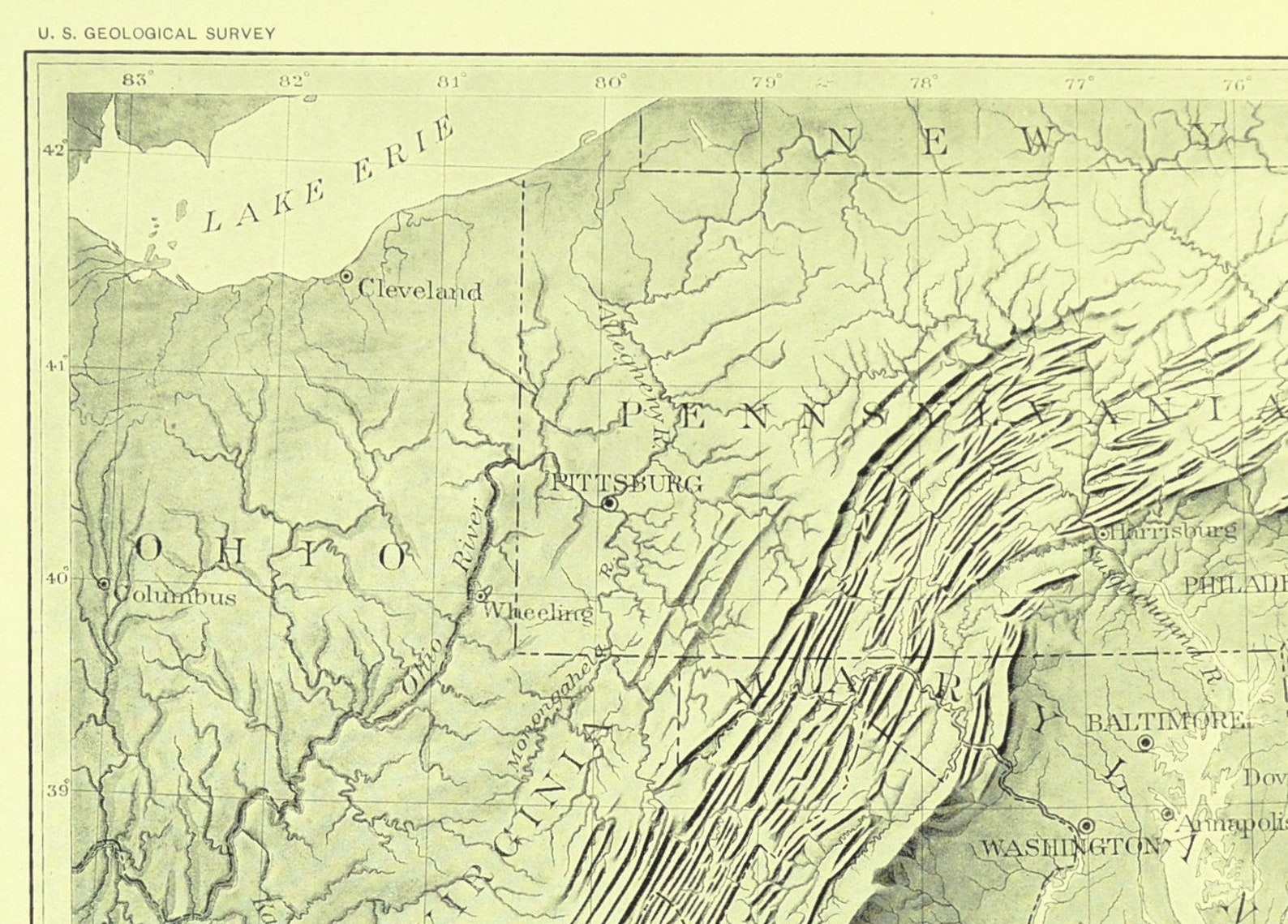 Appalachian Mountains Map Of Appalachians Relief Map Etsy Il 1588xN.4040188310 T91c 