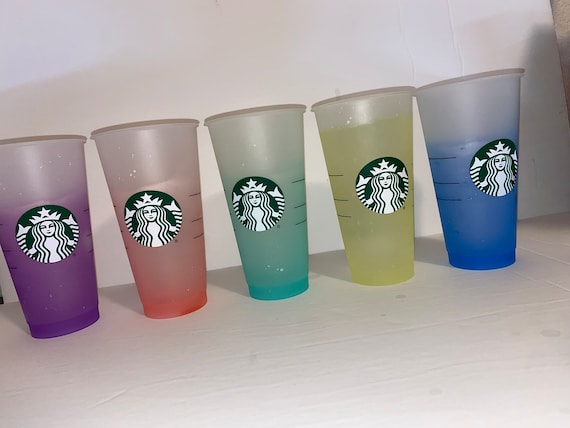 Color Changing Starbucks Cold Tumblers - Etsy