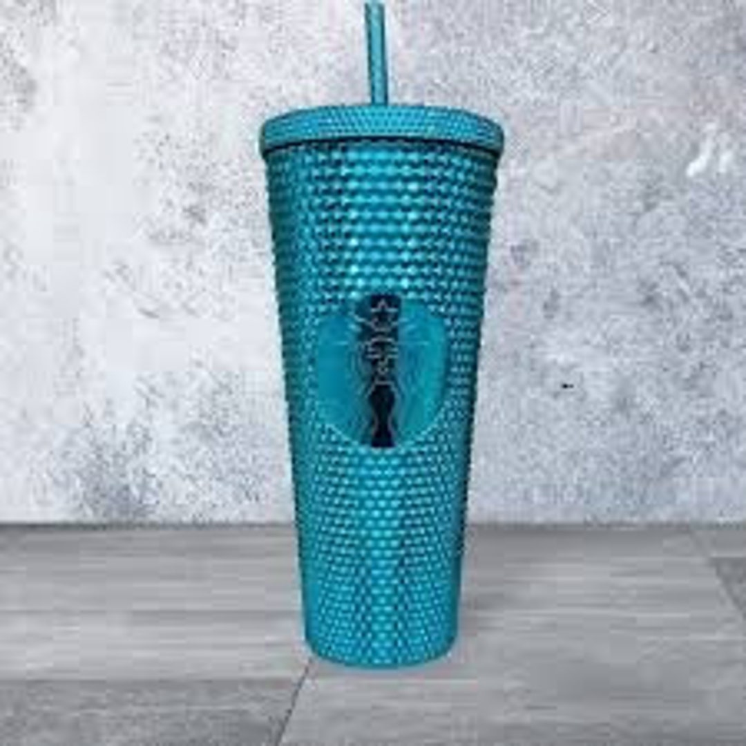 2023 Starbucks Summer Shiny Blue Studded Tumbler! - Etsy