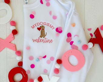 My Dog Is My Valentine Sweatshirt, Dog Mom Crewneck, Dog Mom Shirt, Valentine's Day Dog Mom Shirt, Valentine Top, Love, XOXO