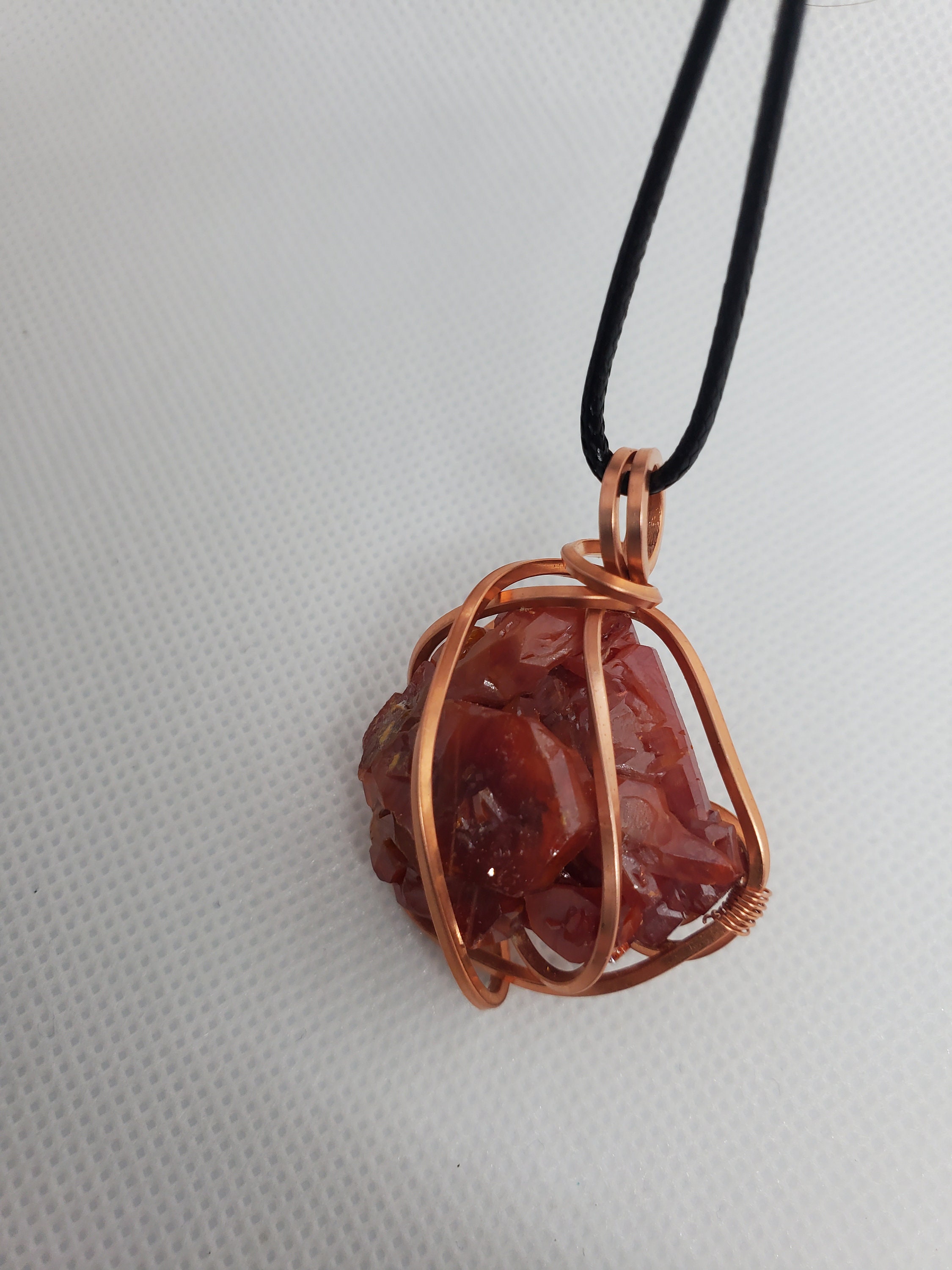 Wire Wrapped Pendant Vanadinite Crystal Necklace AAA grade BEAUTIFUL & SPECIAL