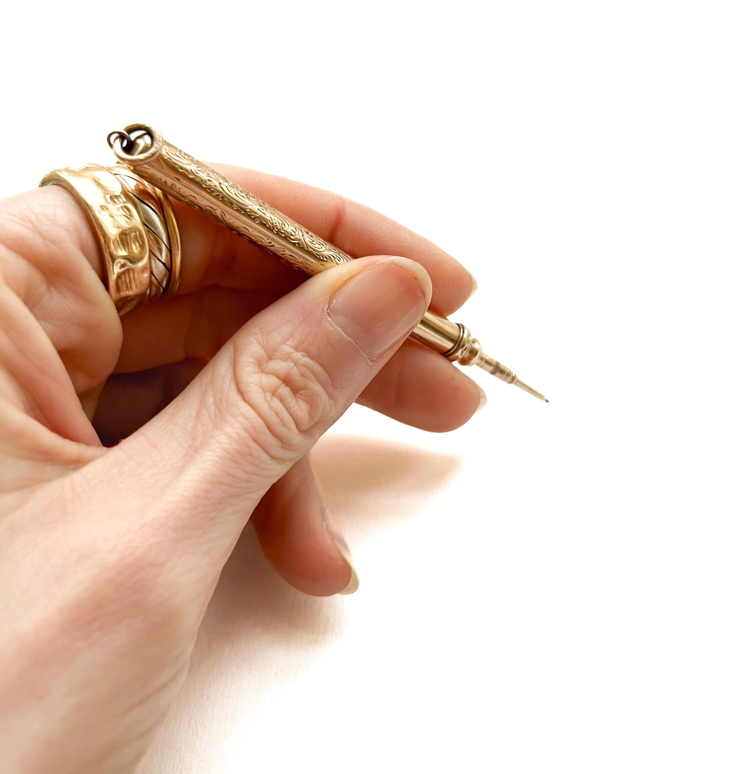 Sampson Mordan Pencil Gold - Etsy UK