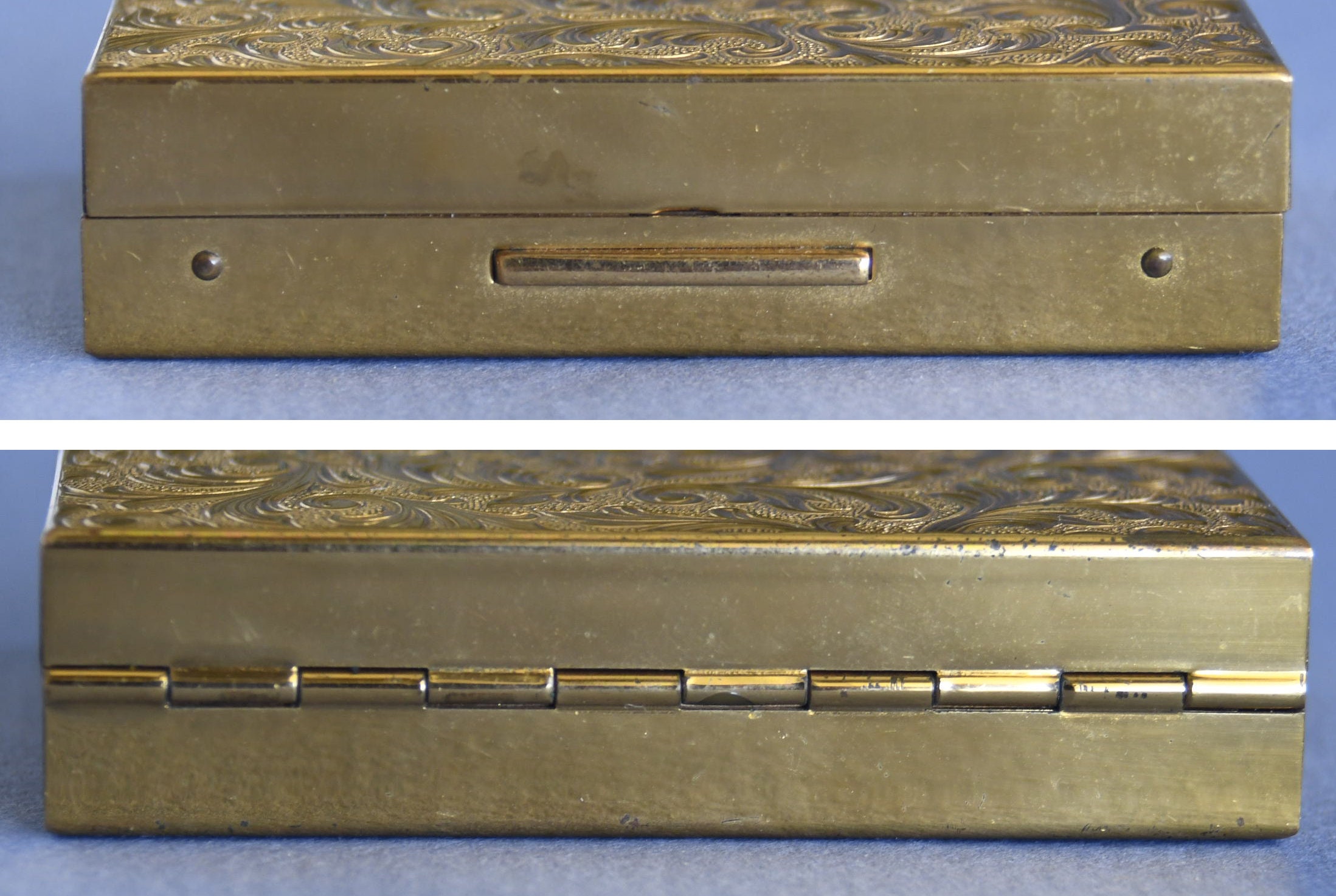 Vintage 1950's Elgin American MUSIC BOX and Powder Compact, Vintage Embossed Gold Powder Compact With Working Music Box and Black Case - Etsy Vintage 1950's Elgin American MUSIC BOX and Powder Compact, Vintage Embossed Gold Powder Compact With Working Music Box and Black Case - Etsy