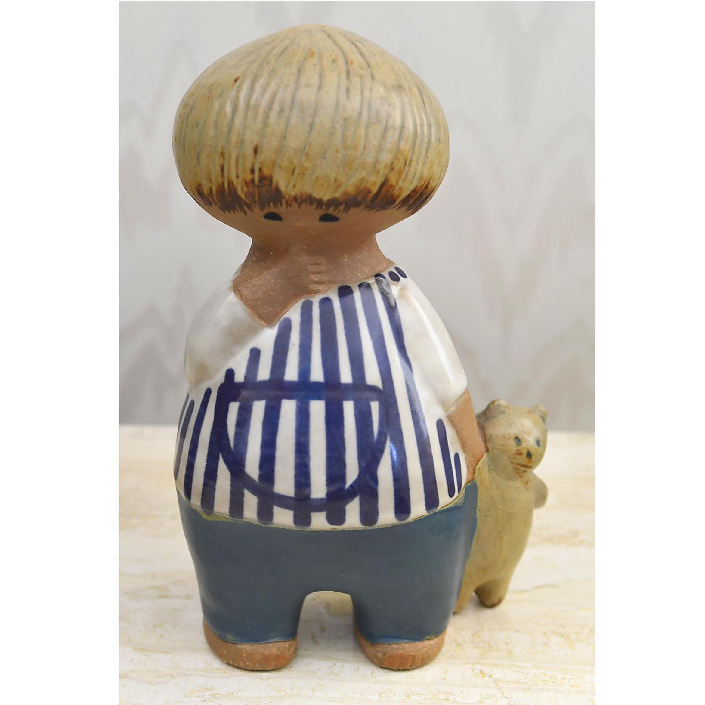 Gustavsberg LisaLarson Ungar Malin マリン Lisa Larson Figurine Malin, Gustavsberg 1961 Larson's Kids