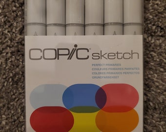 Copic Markers Sketch Marker 6/Pkg Perfect Primaries