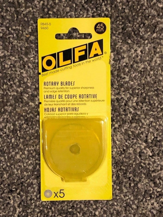 5 Olfa 45mm Rotary Cutter Blades RB45-5 Tungsten Carbide Tool