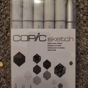 Marcatori copic Marcatori di schizzo 6/Pkg Sketching Grays