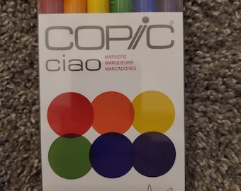 Copic Ciao Dual-Tip Refillable Primary Ink Marker Set