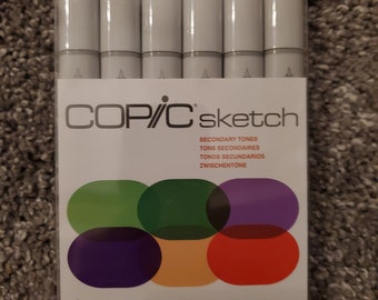 Copic Markers Sketch Marker 6/Pkg Secondary Tones