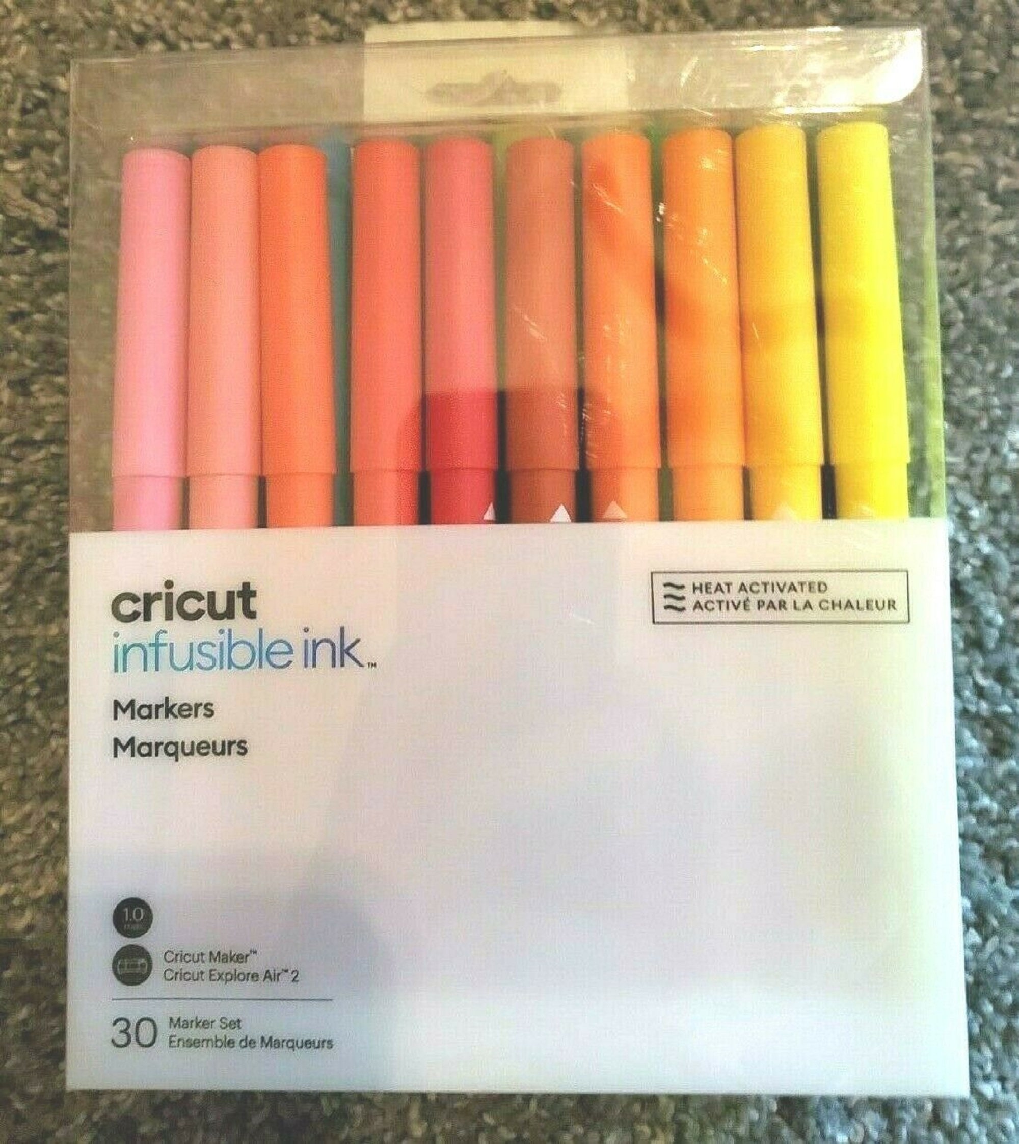 Cricut Infusible Ink Marker Set 30 Pack Explore Air 2 Maker Markers 