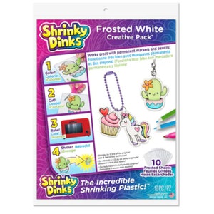 Shrinky Dinks Creative Pack 10 Sheets Crystal Clear Kids Art and Craft  Activity