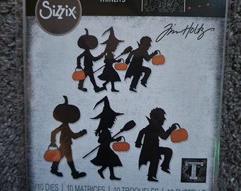 Tim Holtz Sizzix Halloween Thinlits, Halloween Night 666384