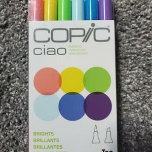Copic Ciao Bright Markers 6 pezzi inchiostro ricaricabile a doppia punta