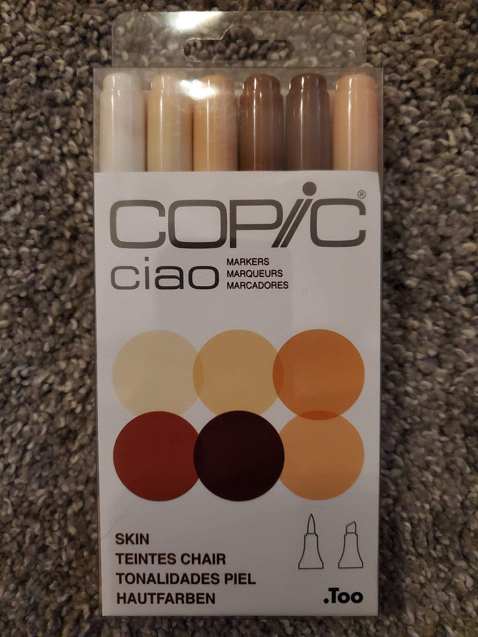 Copic Ciao Markers SKIN TONES Colors 6pk Etsy