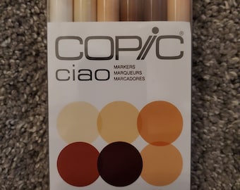 Copic Ciao Markers SKIN TONES Colors 6pk