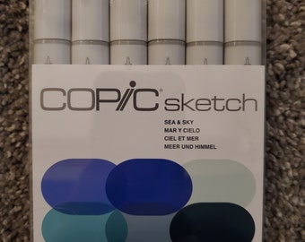 Copic Markers Sketch Marker 6/Pkg Sea & Sky