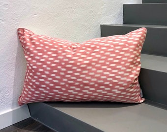 Silk Ikat Cushion Newbie Pink | Silk Ikat Pillow Newbie Pink