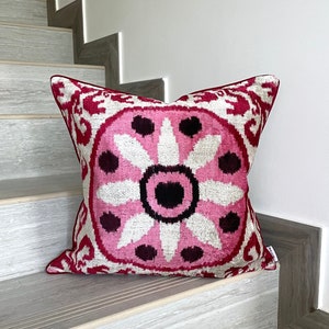 Velvet Ikat Cushion Starfish Bright | Velvet Ikat Pillow Starfish Bright