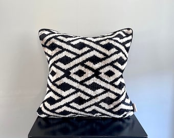 Silk Ikat Cushion Jazz | Silk Ikat Pillow Jazz