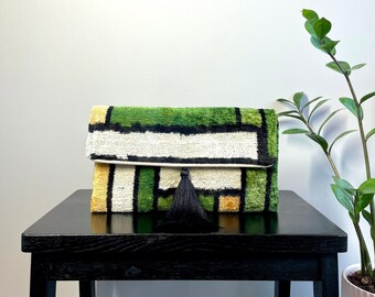 Ikat Clutch Bag Provence