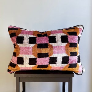 Velvet Ikat Cushion Candy | Velvet Ikat Pillow Candy