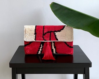 Ikat Clutch Bag Vesuvius