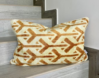 Velvet Ikat Cushion Arrows | Velvet Ikat Pillow Arrows