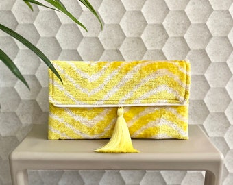 Ikat Clutch Bag Positano