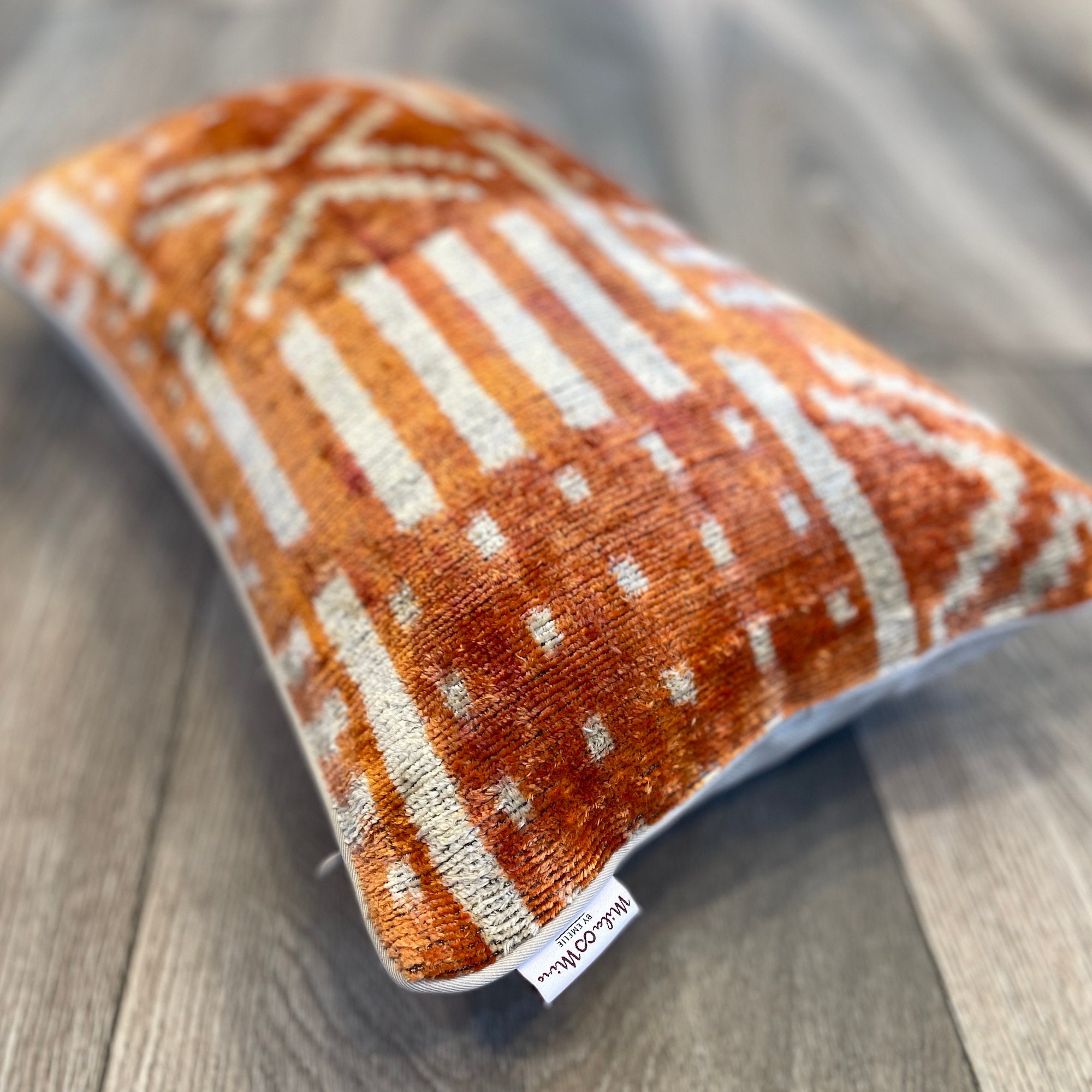 Velvet Ikat Cushion Life on Mars Velvet Ikat Pillow Life on Etsy