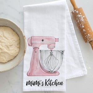 Personalized Baking Tea Towel, Personalized Gift for a Baker, Personalized Gift, Baking Tea Towel, Baker, Farmhouse Kitchen Gift,Chinoiserie